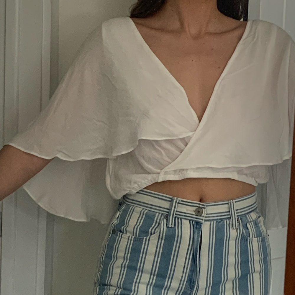 Allen Schwartz |  Cropped Cape Top